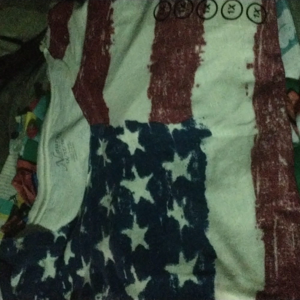 Women's American flag t-shirt short sleeve